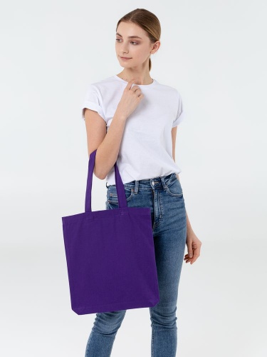 Холщовая сумка Avoska, фиолетовая фото 5