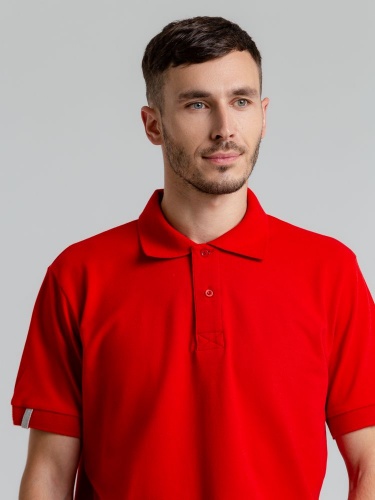 Рубашка поло мужская Virma Premium, красная фото 8