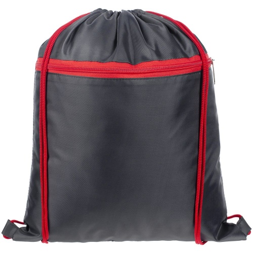 Детский рюкзак Novice, серый с красным фото 2