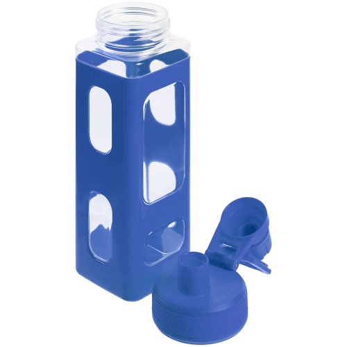 Бутылка для воды Square Fair, синяя фото 5