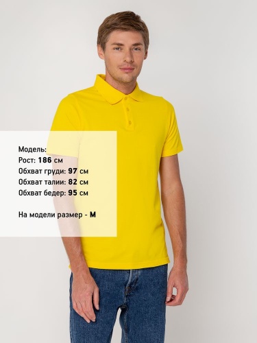 Рубашка поло мужская Virma Light, желтая фото 5
