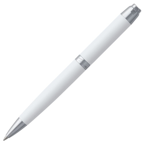 Ручка шариковая Razzo Chrome, белая фото 4