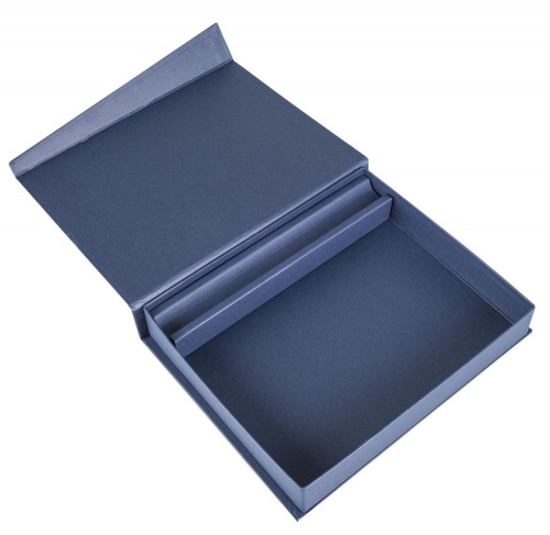 Коробка Duo под ежедневник и ручку, синяя фото 3