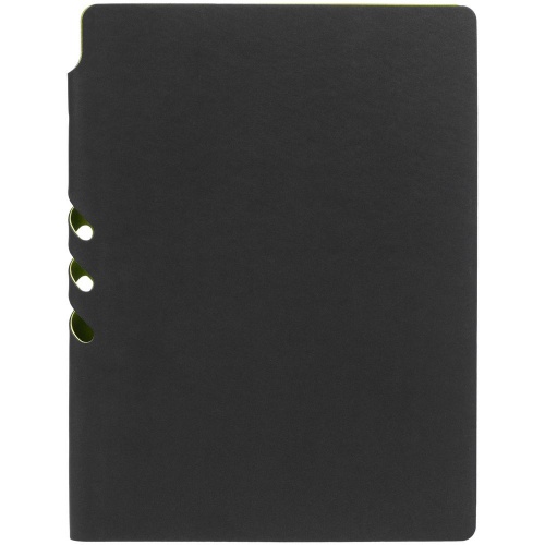 Ежедневник Flexpen Black, недатированный, черный с зеленым фото 4