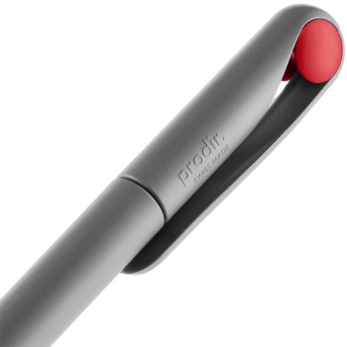 Ручка шариковая Prodir DS1 TMM Dot, серая с красным фото 6