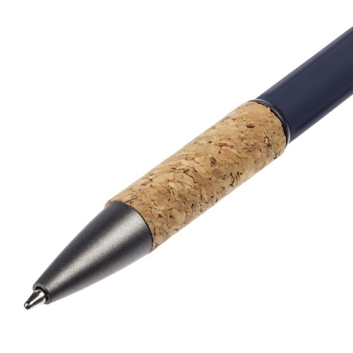 Ручка шариковая Cork, синяя фото 4