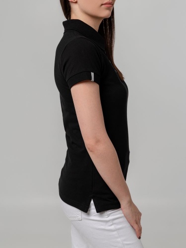 Рубашка поло женская Virma Premium Lady, черная фото 9