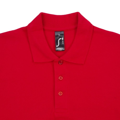 Рубашка поло мужская Spring 210, красная фото 3