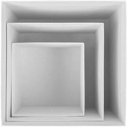 Коробка Cube, L, белая фото 5