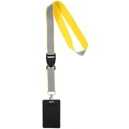 Лента светоотражающая Interlevel, желтая с серым фото 6