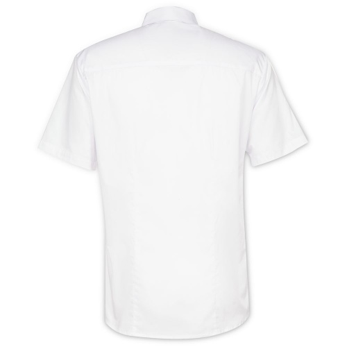Рубашка мужская с коротким рукавом Collar, белая фото 4