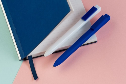 Ручка шариковая Swiper SQ, белая с синим фото 6