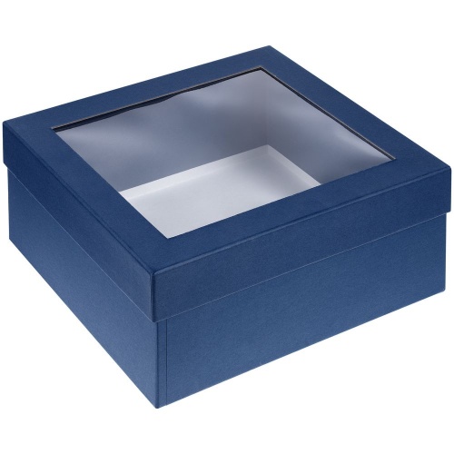 Коробка Teaser с окном, синий фото 2