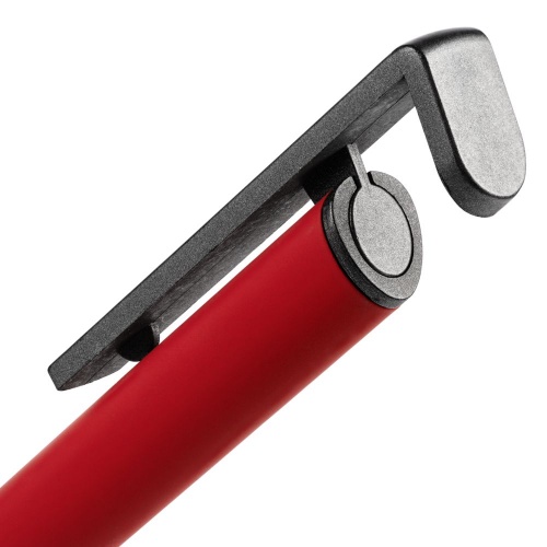 Ручка шариковая Standic с подставкой для телефона, красная фото 6
