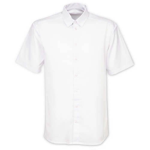 Рубашка мужская с коротким рукавом Collar, белая фото 2