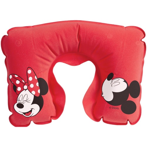 Надувная подушка под шею в чехле Mr. and Mrs. Mouse, красная фото 3