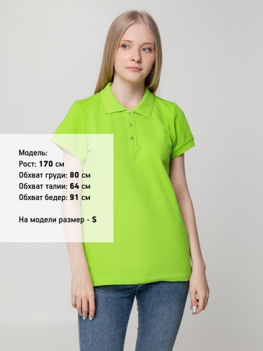 Рубашка поло женская Virma Lady, зеленое яблоко фото 4