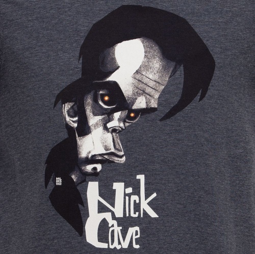 Футболка «Меламед. Nick Cave», темно-синий меланж фото 3