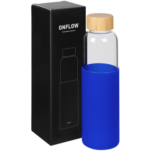 Бутылка для воды Onflow, синяя фото 7