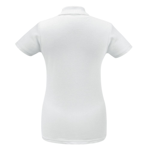 Рубашка поло женская ID.001 белая фото 2