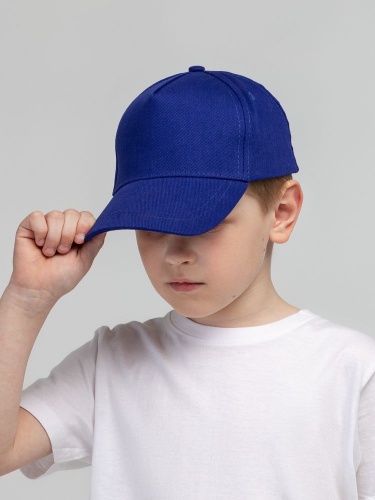 Бейсболка детская Standard Kids, синяя фото 7