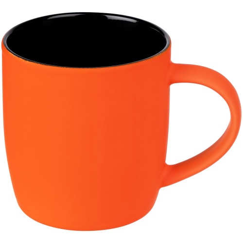 Набор Color Block: кружка и ручка, оранжевый с черным фото 4