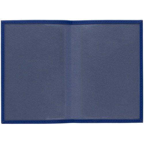Обложка для паспорта Shall, синяя фото 3