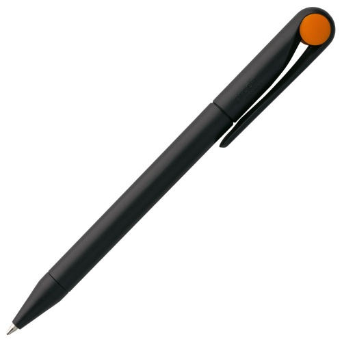 Ручка шариковая Prodir DS1 TMM Dot, черная с оранжевым фото 3