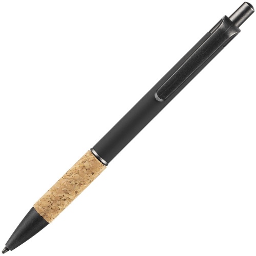 Ручка шариковая Cork, черная фото 3