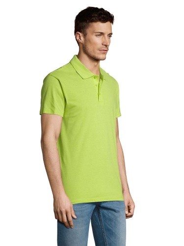 Рубашка поло мужская Summer 170, зеленое яблоко фото 5